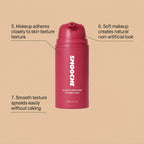 AMZ Color-Changing Foundation Liquid - Finished coverage look