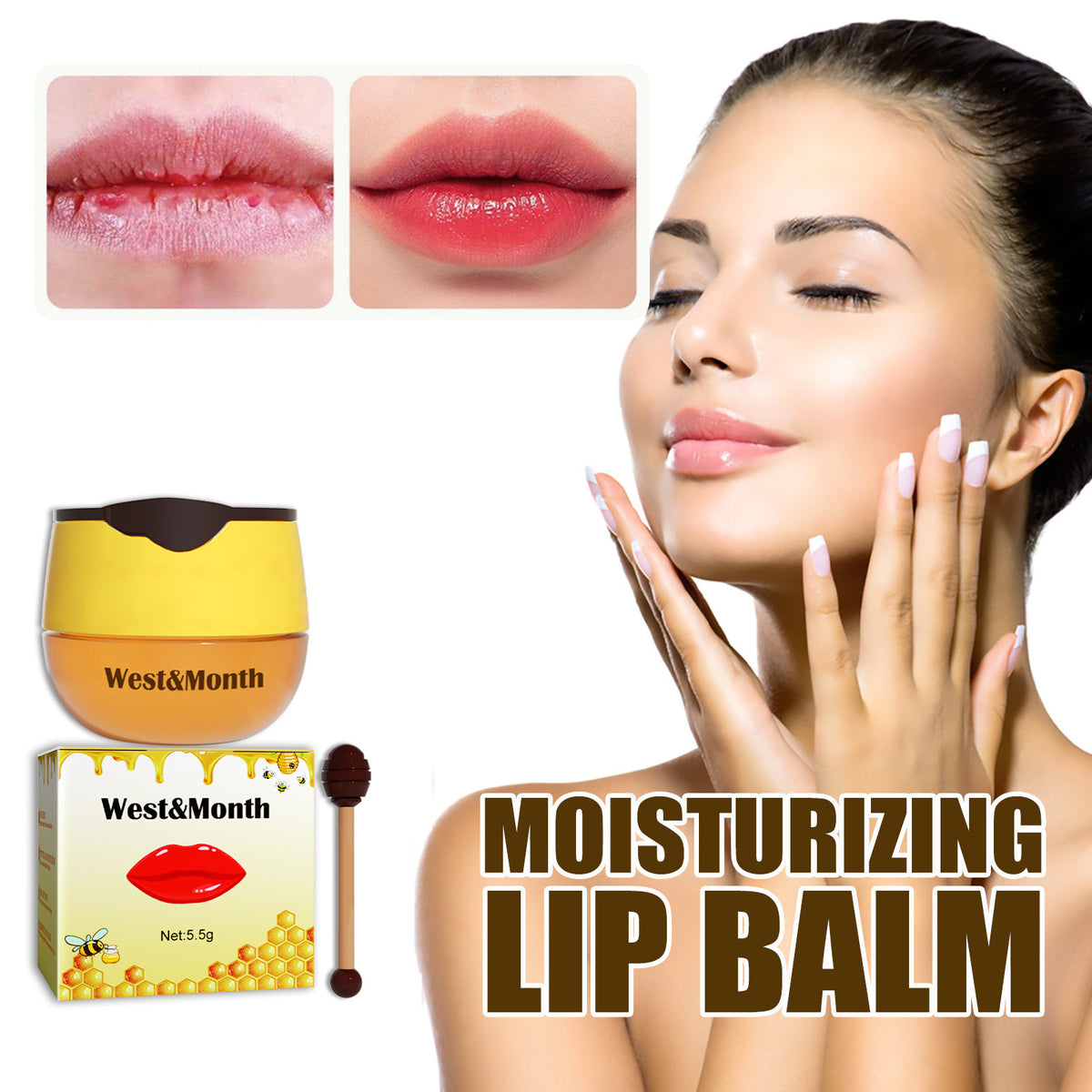 Propolis Exfoliating Lip Balm - Application demonstration