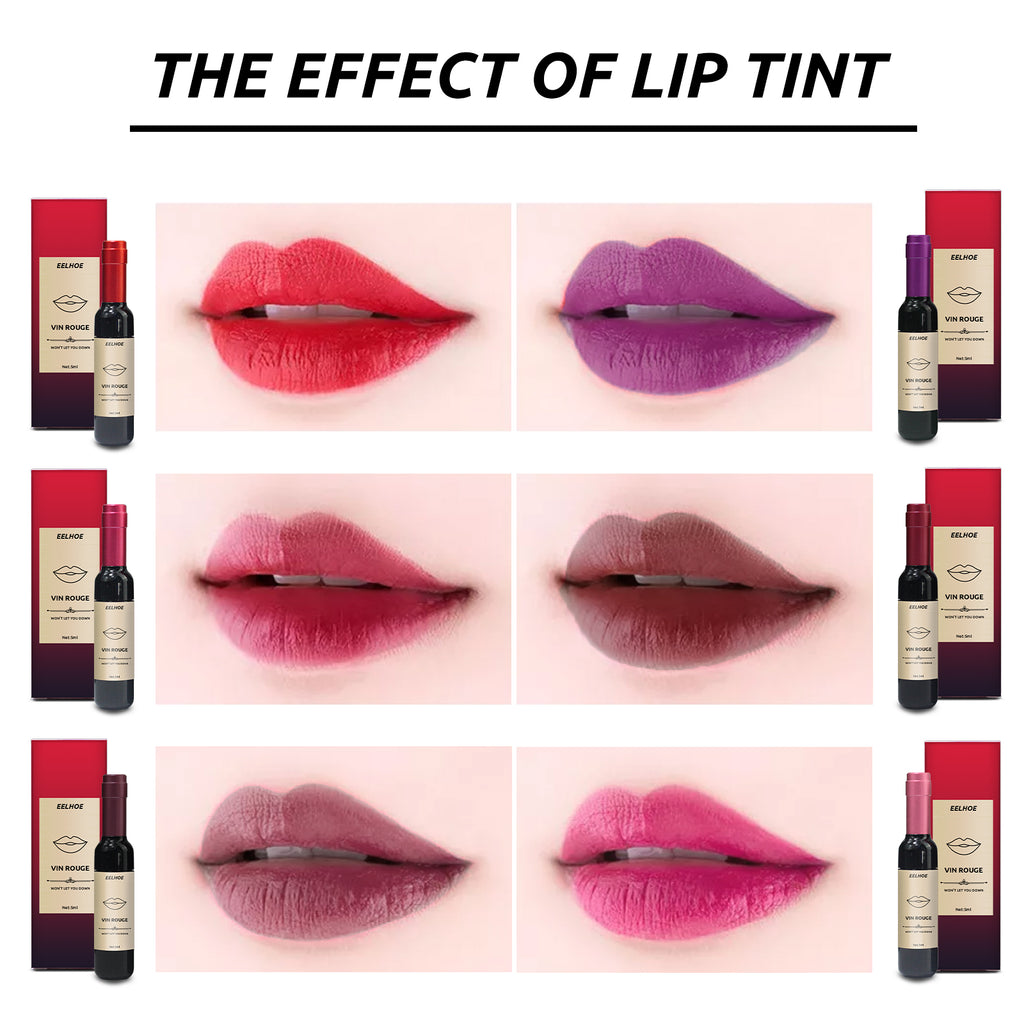 Red Wine Lipstick - Color swatch comparison