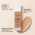 Temperature-Sensitive Color-Changing Foundation (Deep Flesh Color) - Finished coverage look