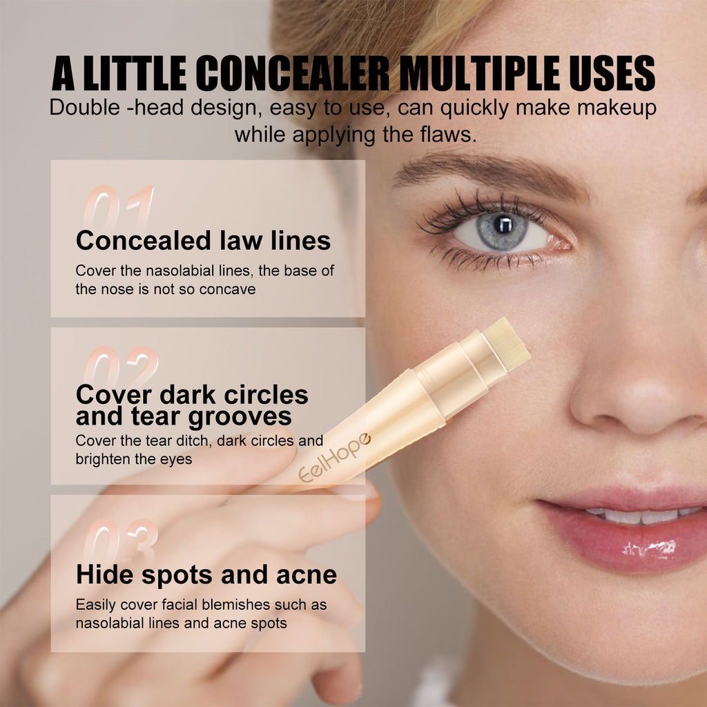 Eelhope Dual-Ended Concealer Stick | Natural White - JiaroPack