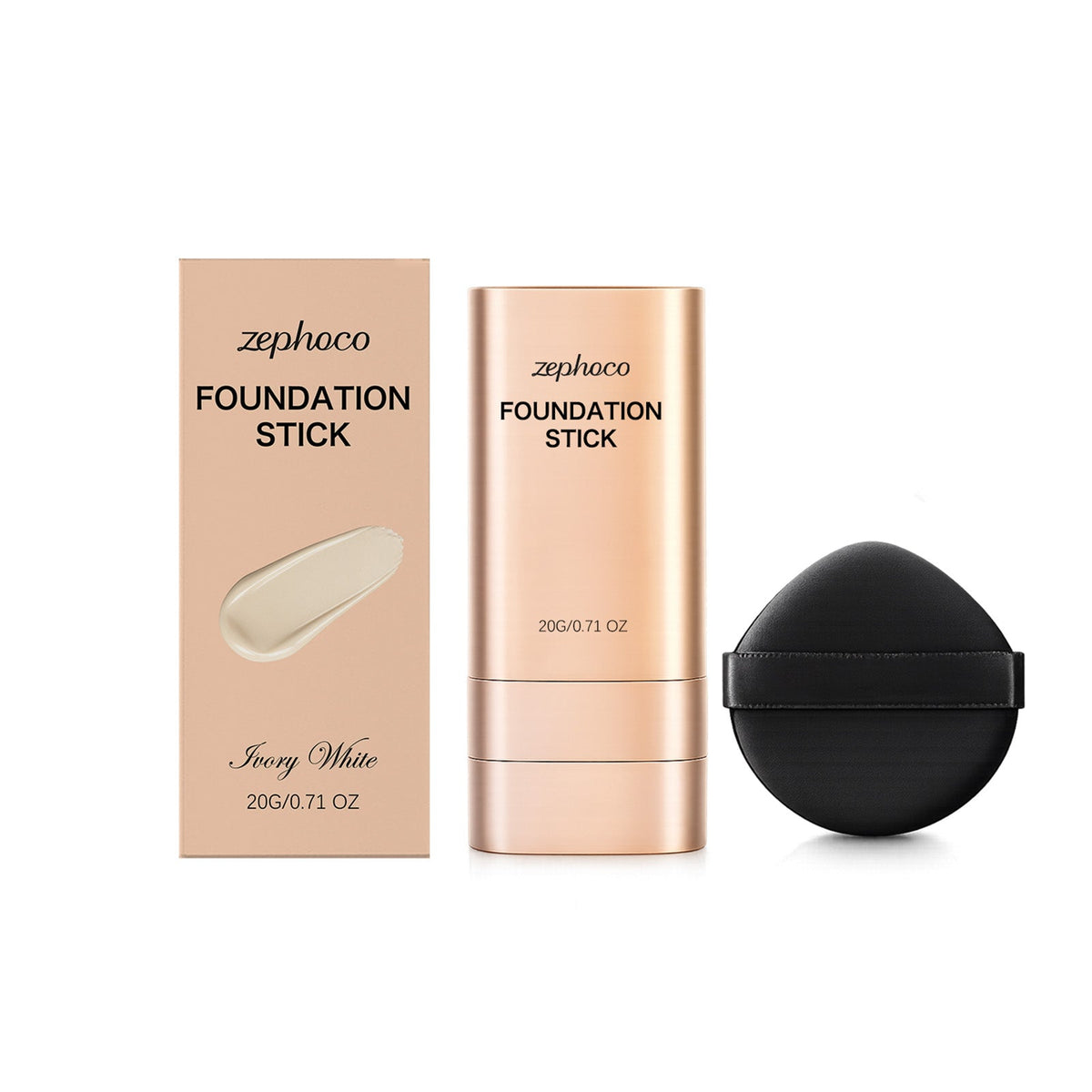 zephoco Clear Concealer Foundation Stick | Ivory White - JiaroPack