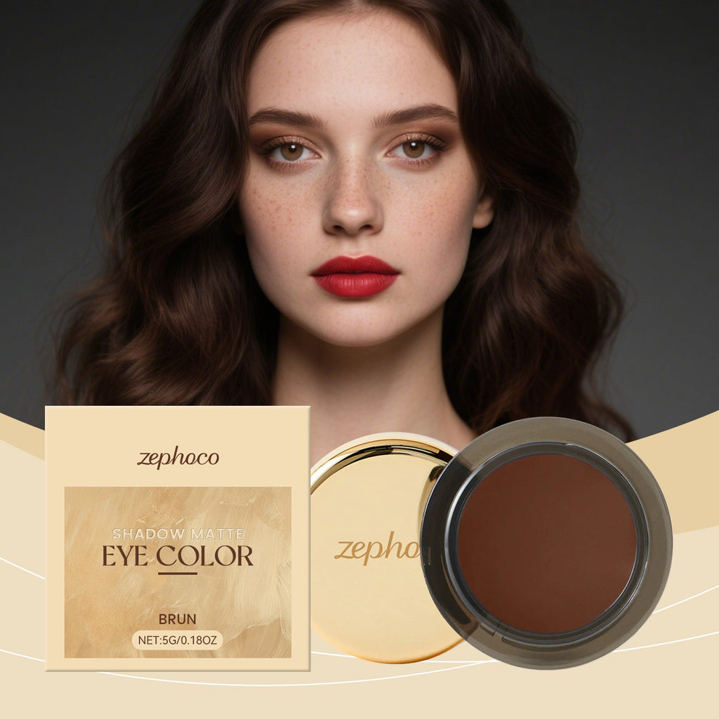 zephoco Matte Single-Color Eyeshadow | Brun - JiaroPack